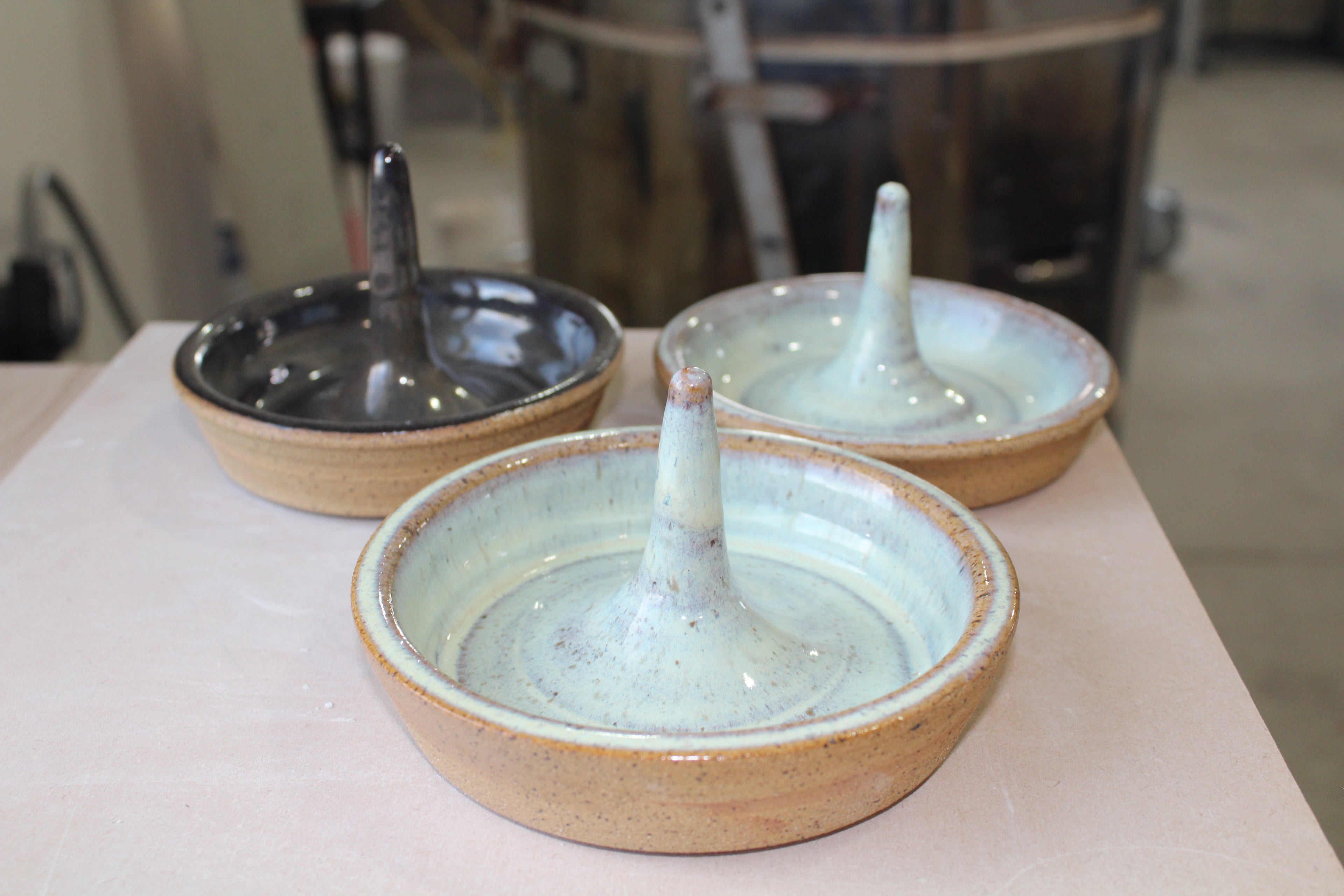 Handmade Ring Holders – Speckled Clay | Green